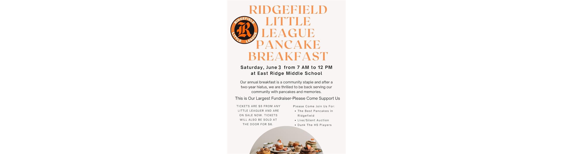 Pancake Breakfast is Coming!!!
