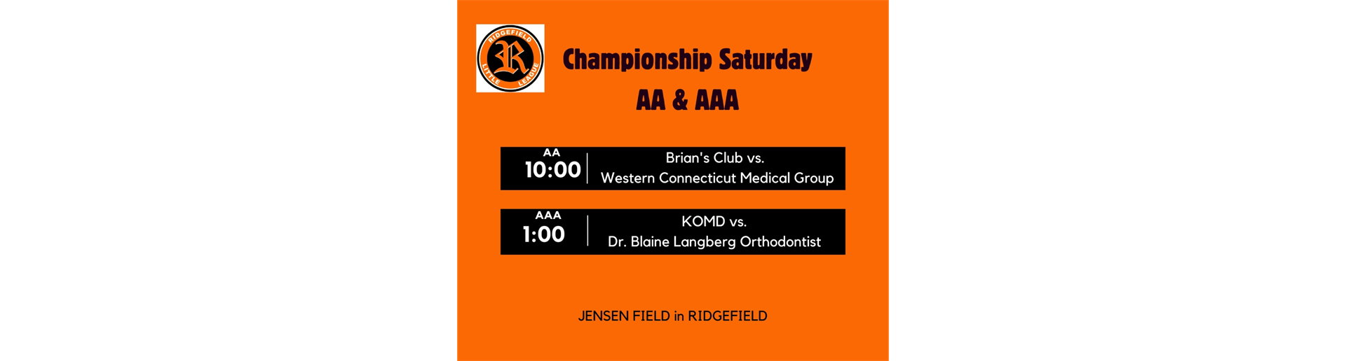 Championship Weekend!